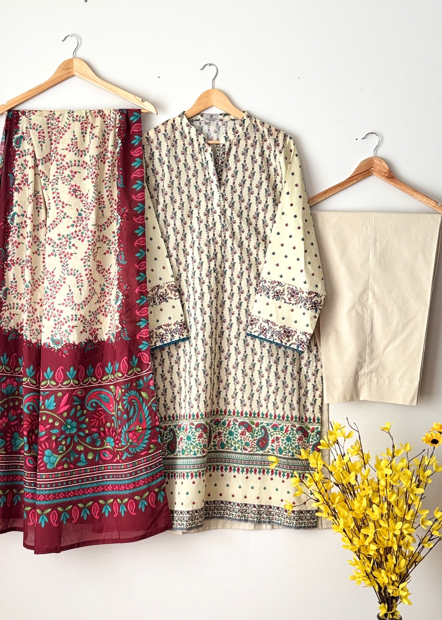 Printed lawn suit 02 - SAPPHIRE