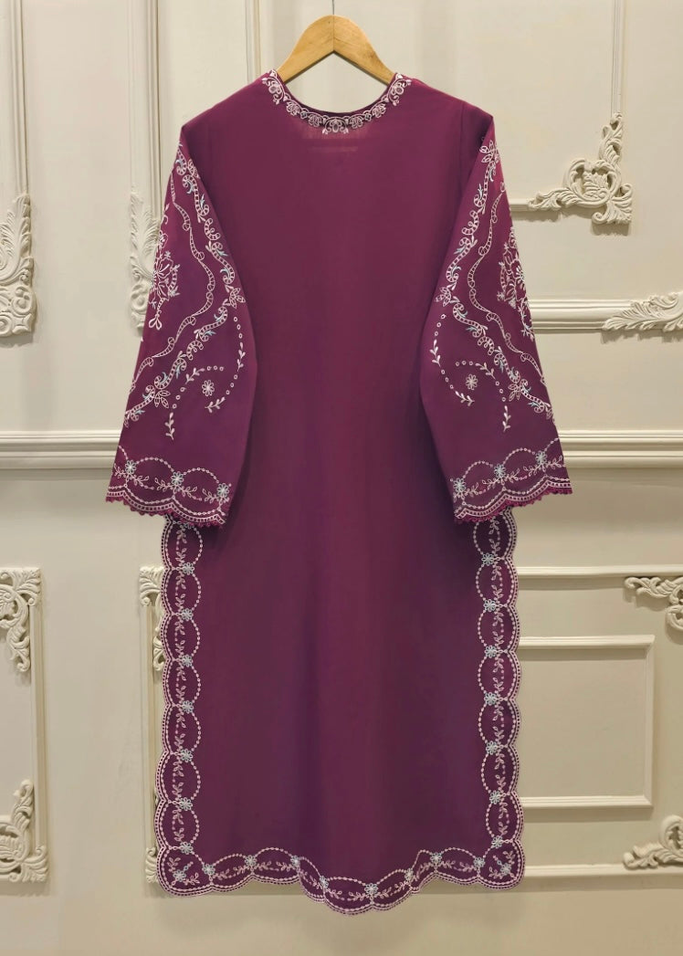 Lawn embroidered suit- Agha Noor