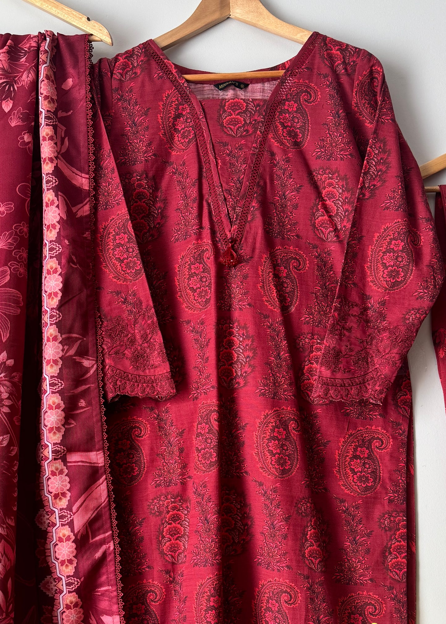 Khaddar embroidered suit-Maria b basic