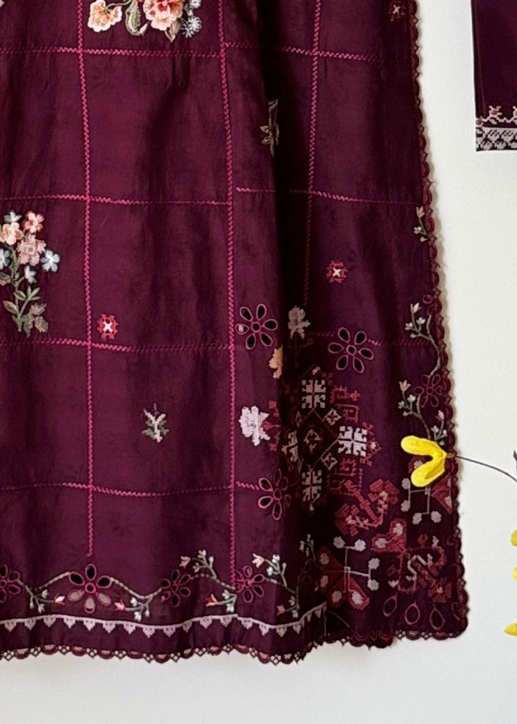 Lawn embroidered suit- Zara Shahjahan