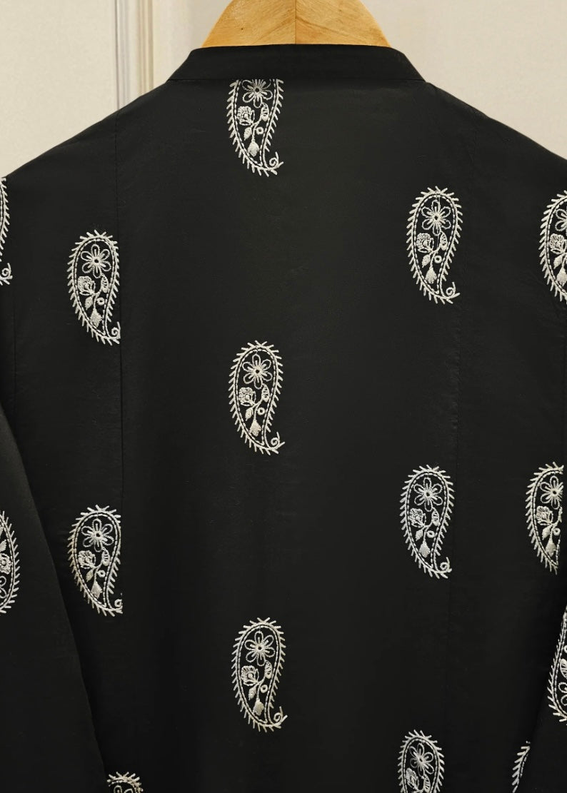 Lawn embroidered suit- Agha Noor