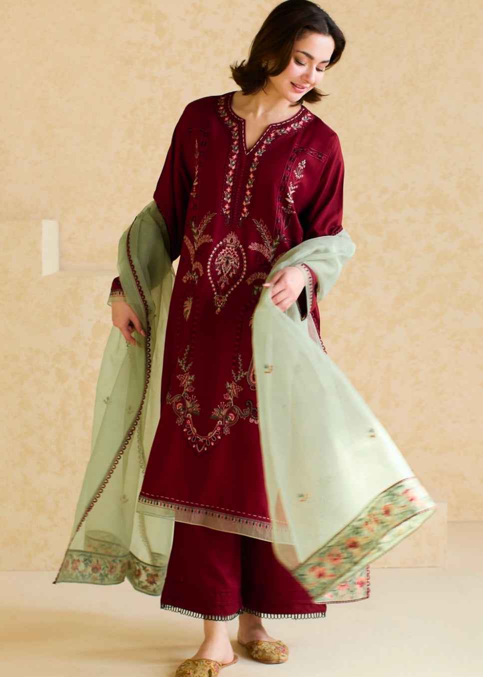 3pc Embroided suit- Mishka by Misha lakhani