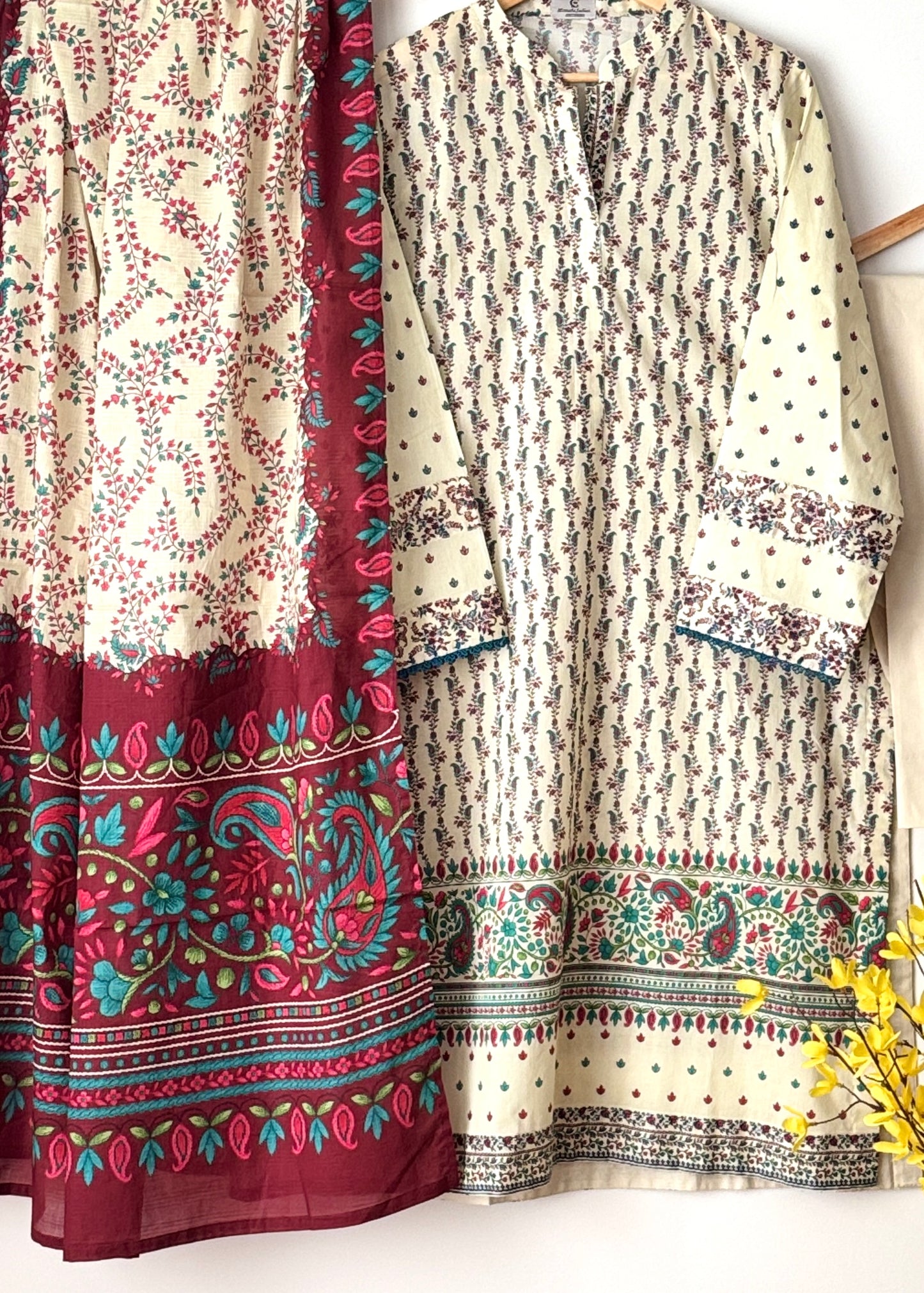 Printed lawn suit 02 - SAPPHIRE