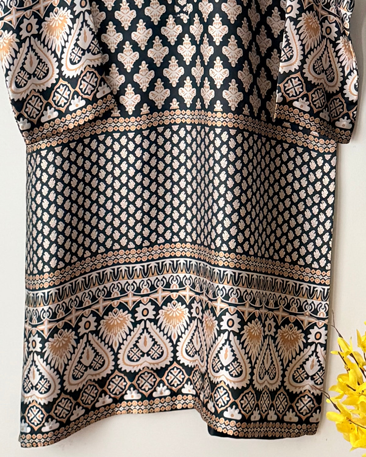 Printed silk