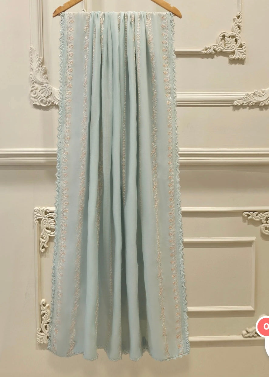 Lawn embroidered suit- Agha Noor
