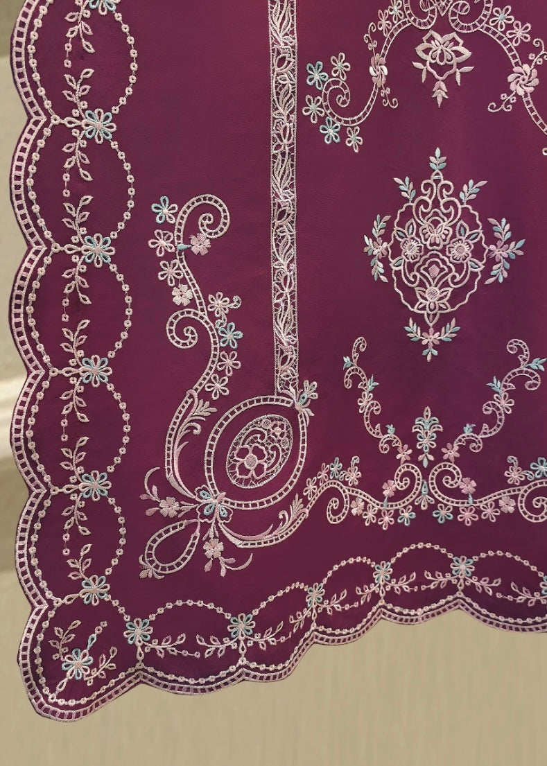 Lawn embroidered suit- Agha Noor