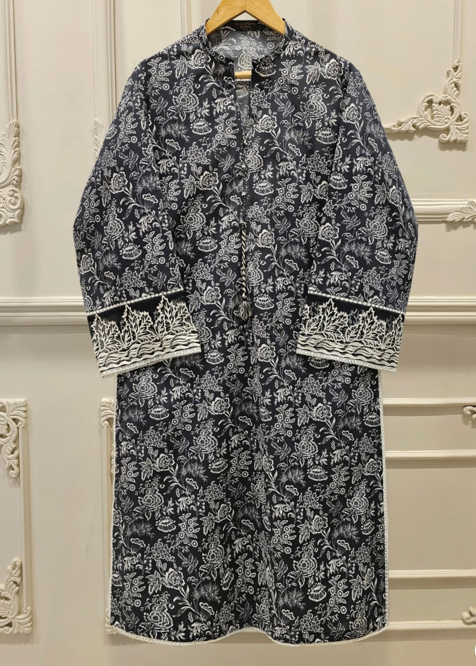 Lawn embroidered suit- Agha Noor