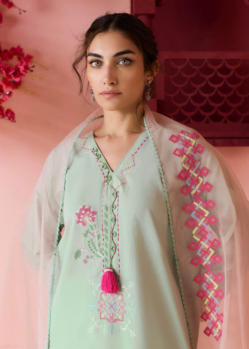 3pc Embroided suit- Mishka by Misha lakhani