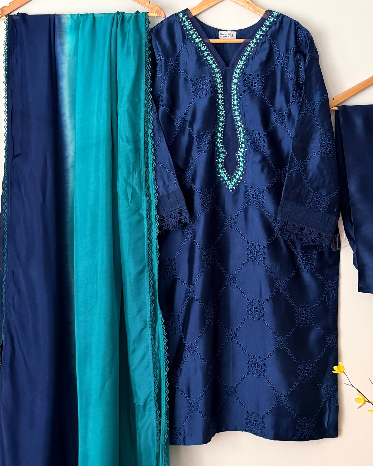 Daastan - Embroidered sheesha silk
