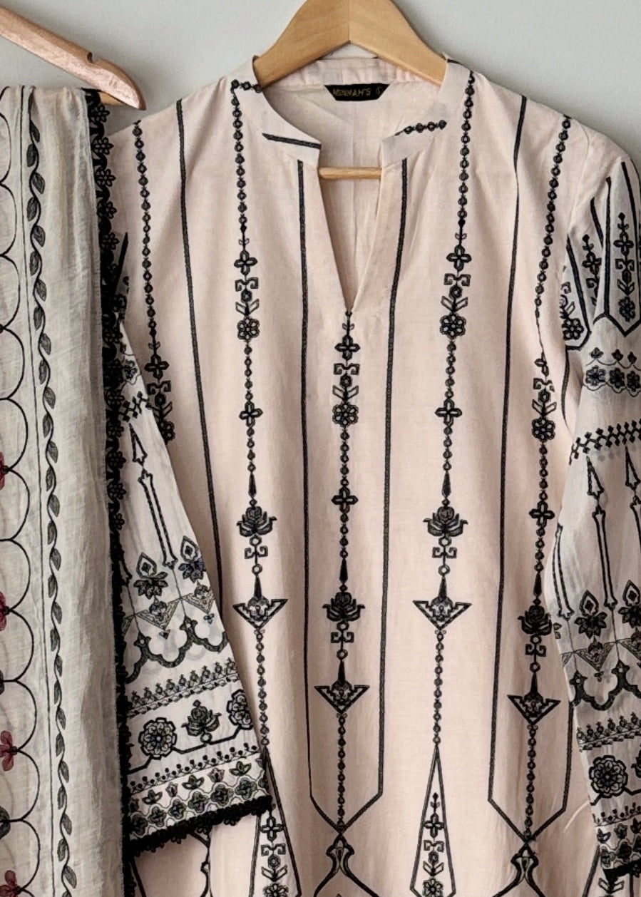Lawn embroidered suit- Zara Shahjahan