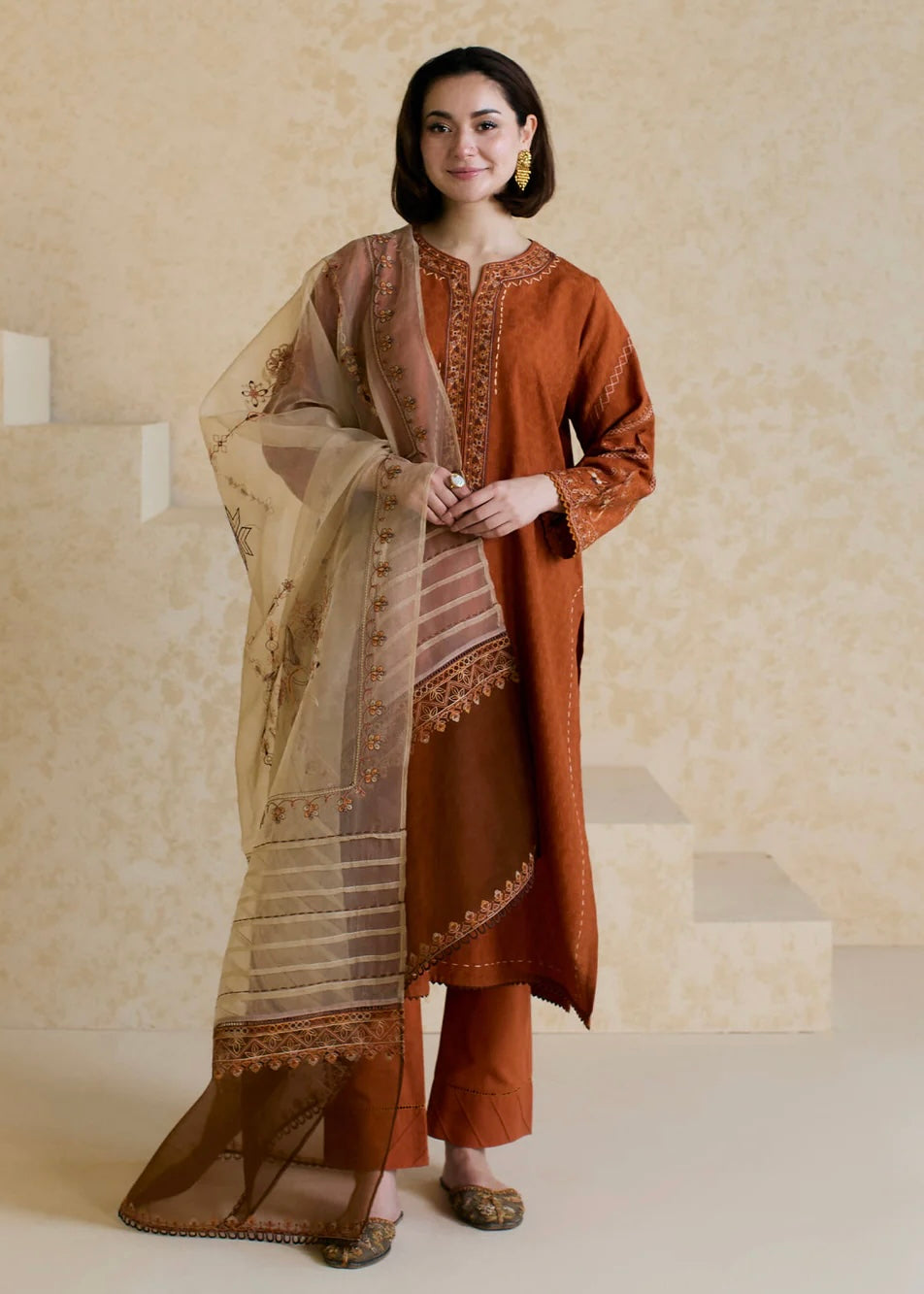 3pc Embroided suit- Mishka by Misha lakhani