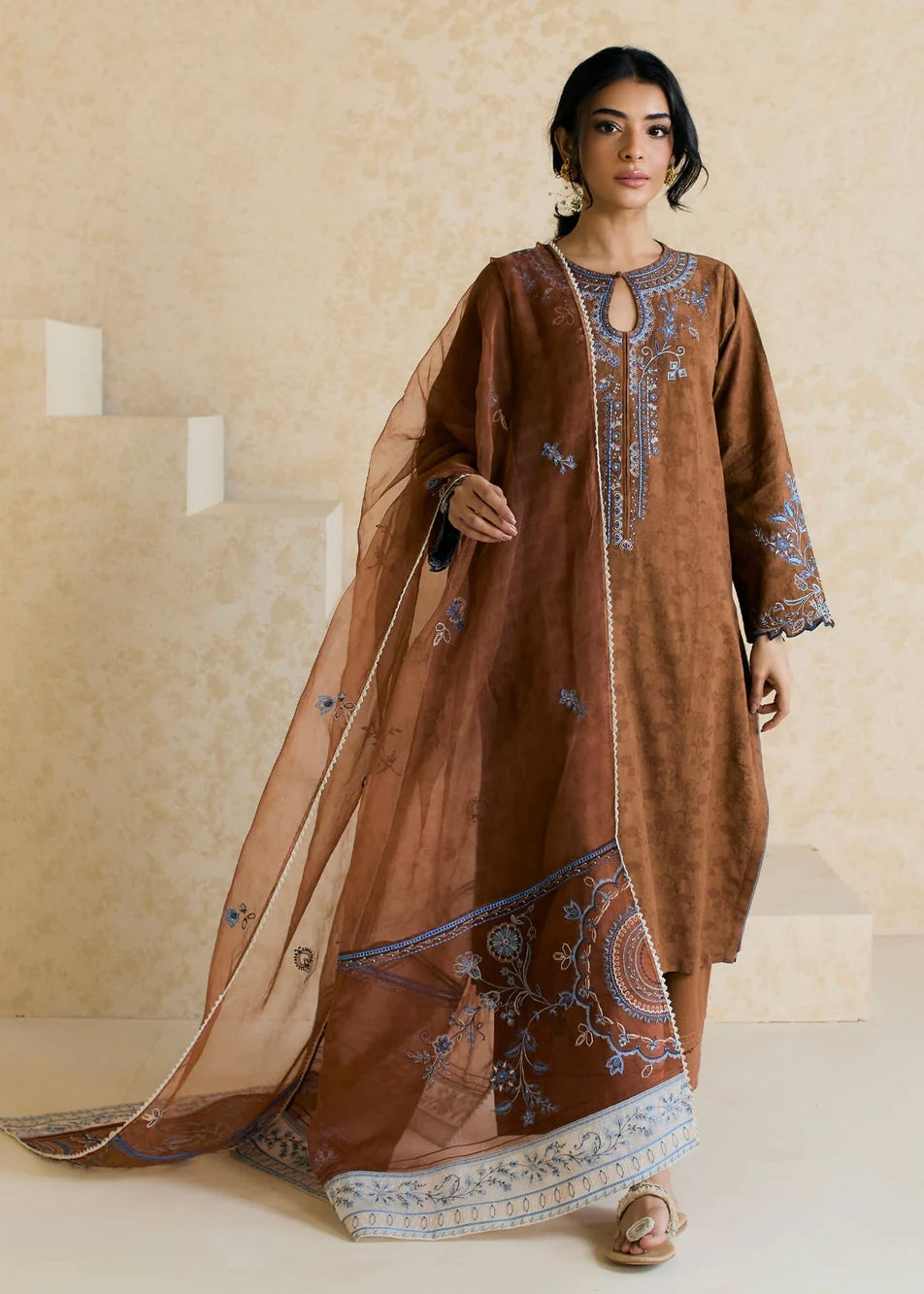 3pc Embroided suit- Mishka by Misha lakhani