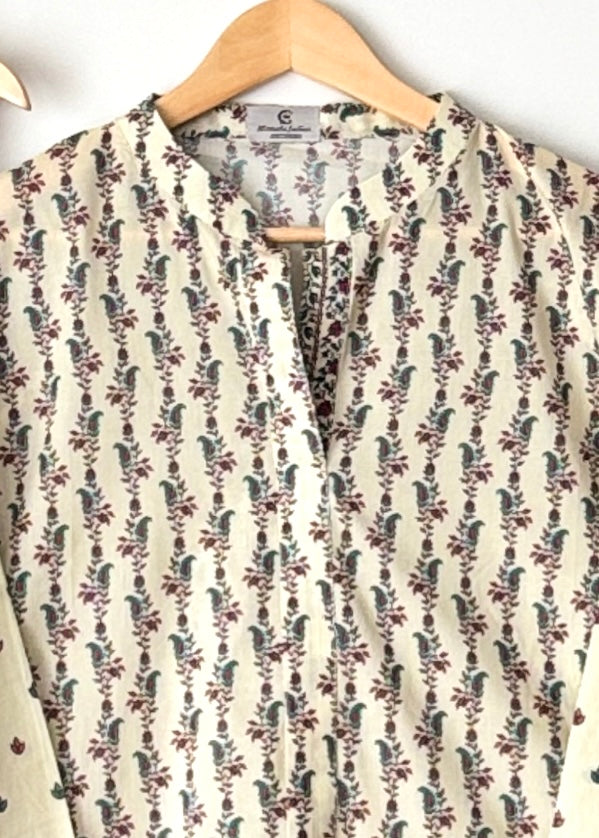 Printed lawn suit 02 - SAPPHIRE
