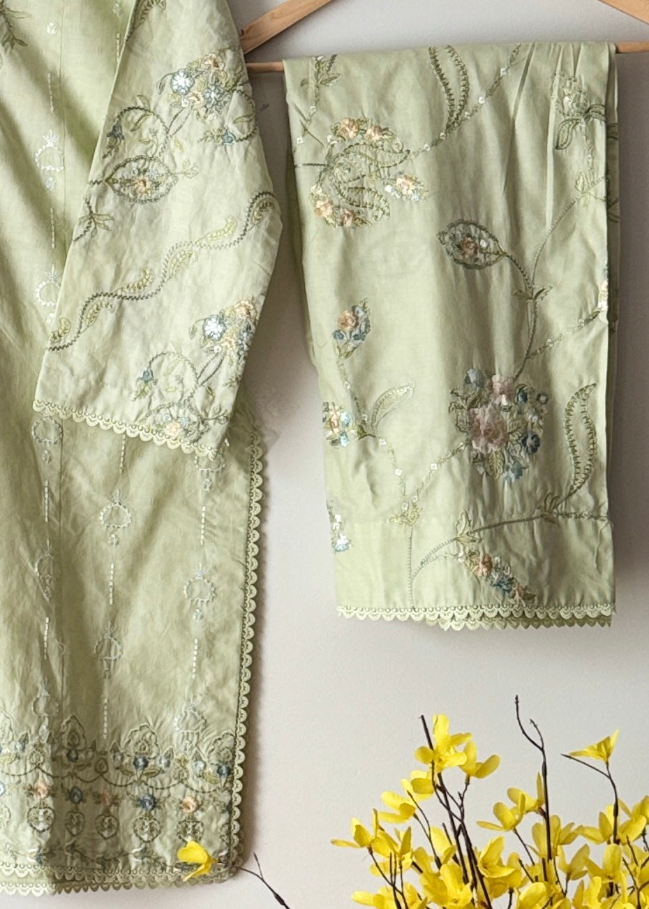 Lawn embroidered suit- Zara Shahjahan