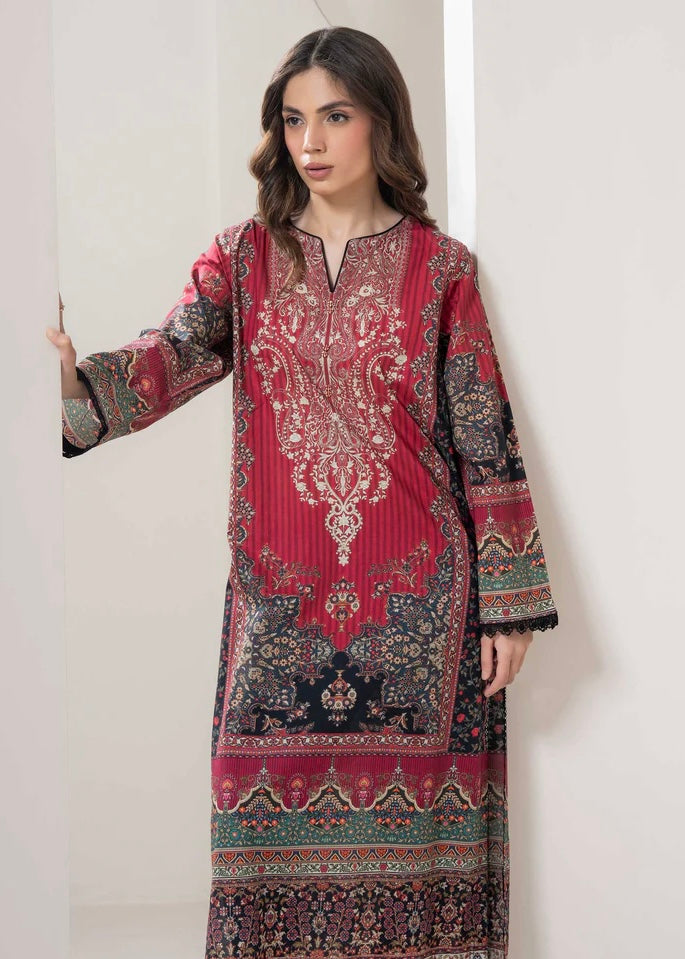 Lawn prined 2pc suit - Limelight