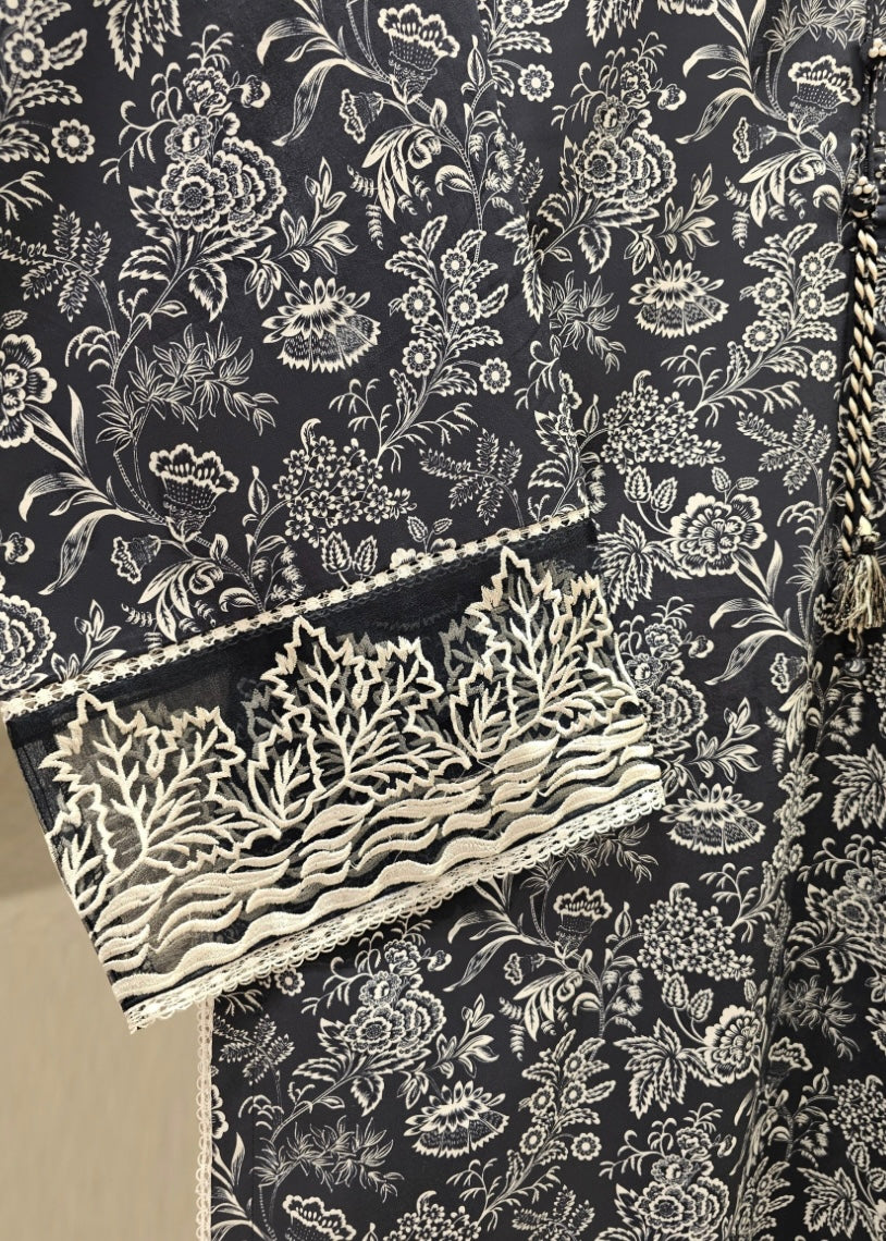 Lawn embroidered suit- Agha Noor