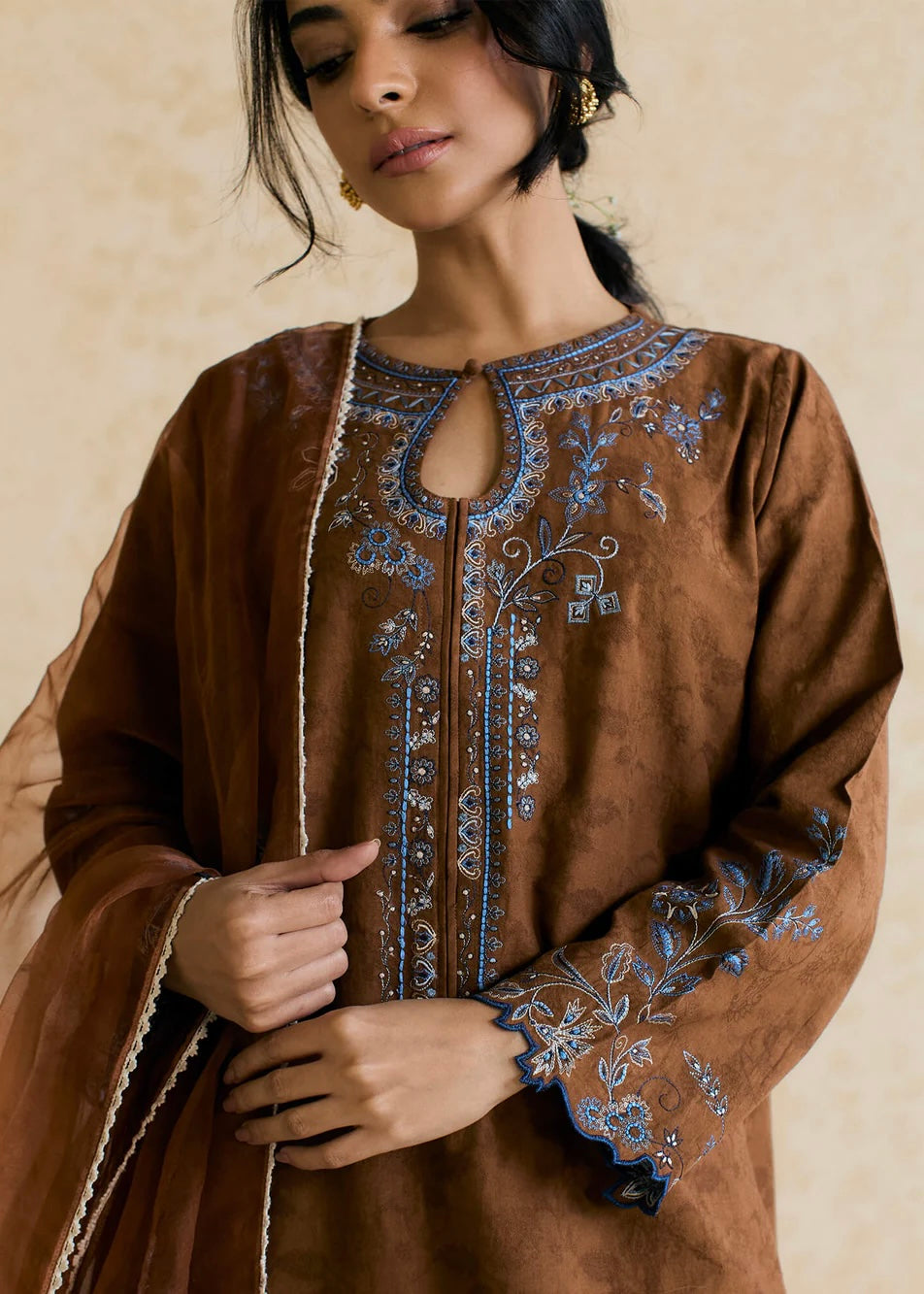3pc Embroided suit- Mishka by Misha lakhani