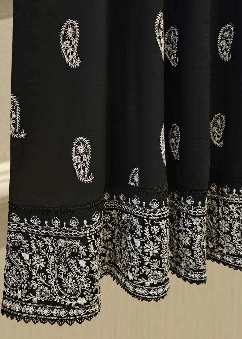 Lawn embroidered suit- Agha Noor