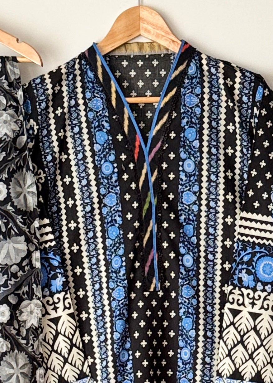 Printed lawn suit 03 - SAPPHIRE