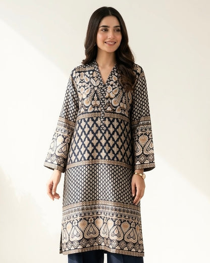 Printed silk