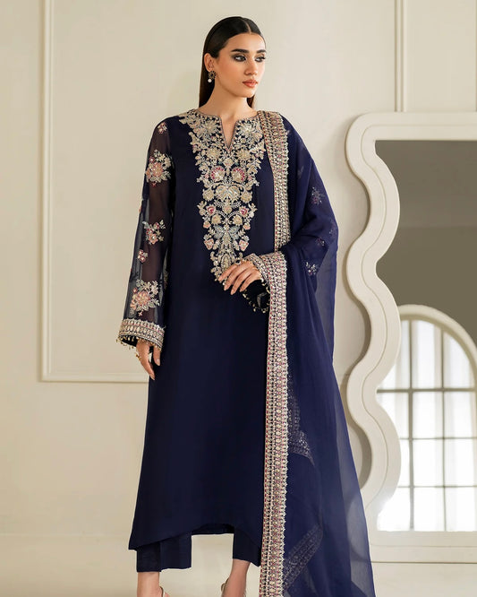 Chiffon embroidered suit - Baroque