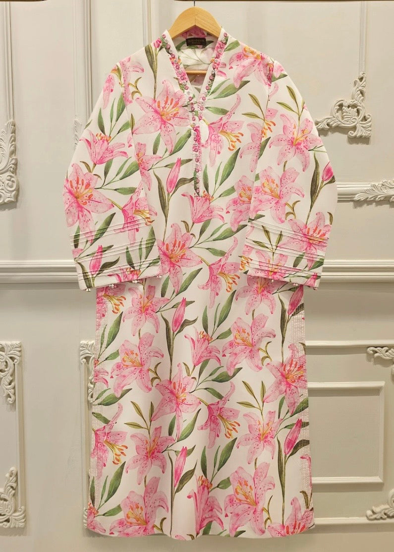 Cambric shirt - Agha noor