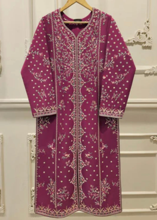 Lawn embroidered suit- Agha Noor