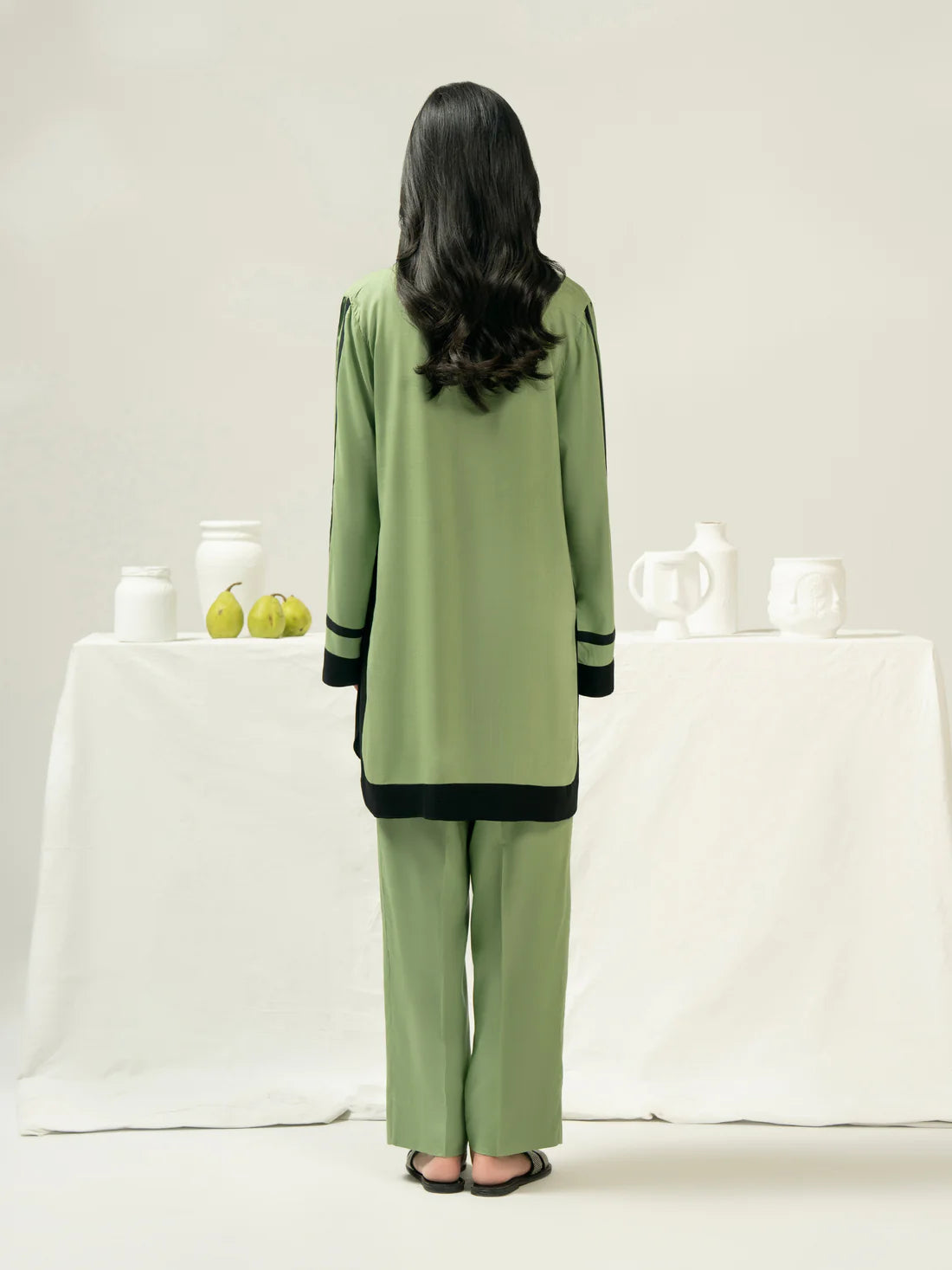 Viscose cord set - Limelight