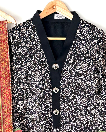 Block printed shamoze