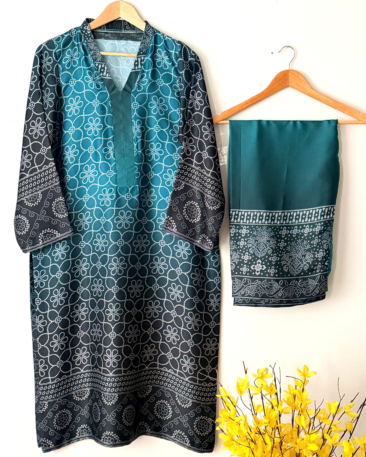 Printed silk