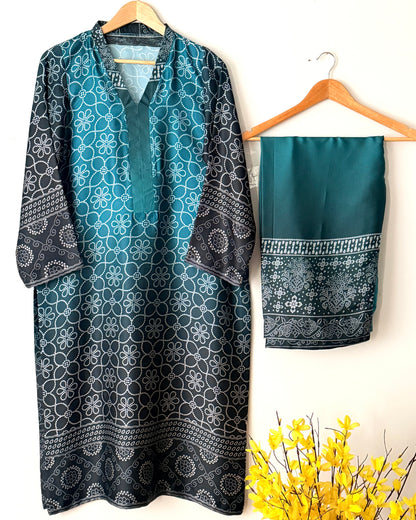 Printed silk