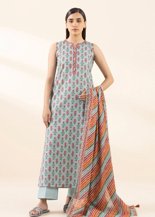 Printed lawn suit 05 - SAPPHIRE