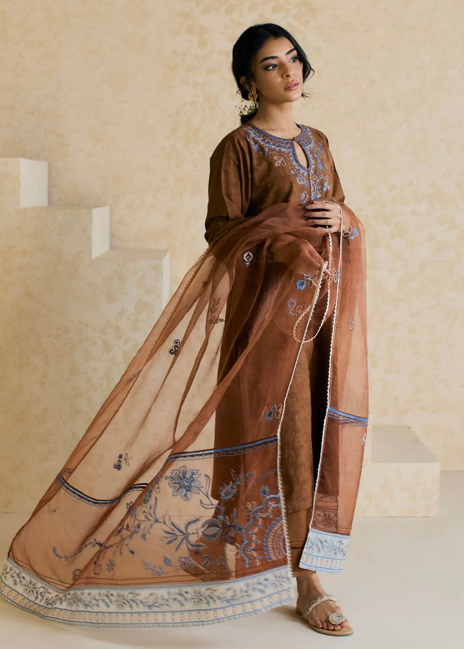 3pc Embroided suit- Mishka by Misha lakhani