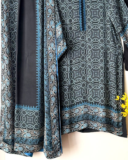 Block printed shamoze
