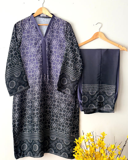 Printed silk