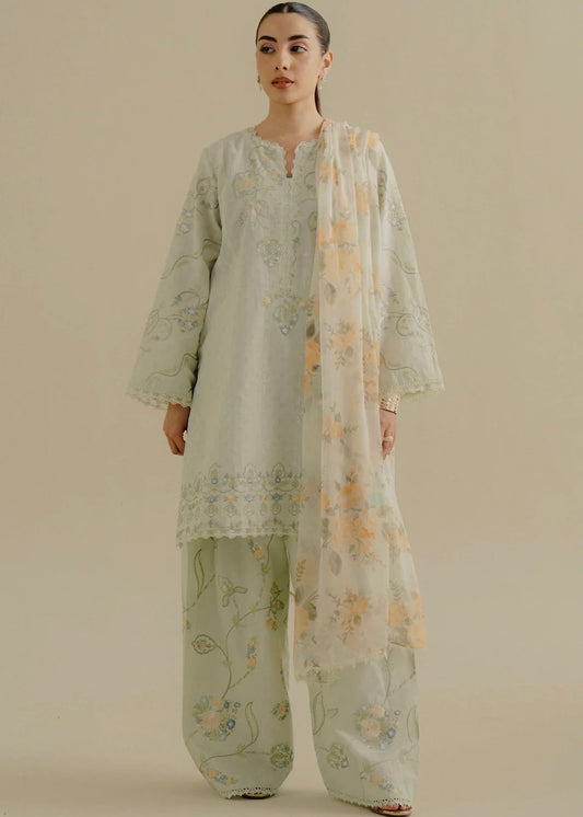 Lawn embroidered suit- Zara Shahjahan