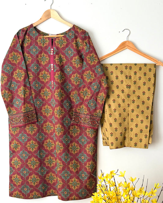 Printed lawn - Limelight