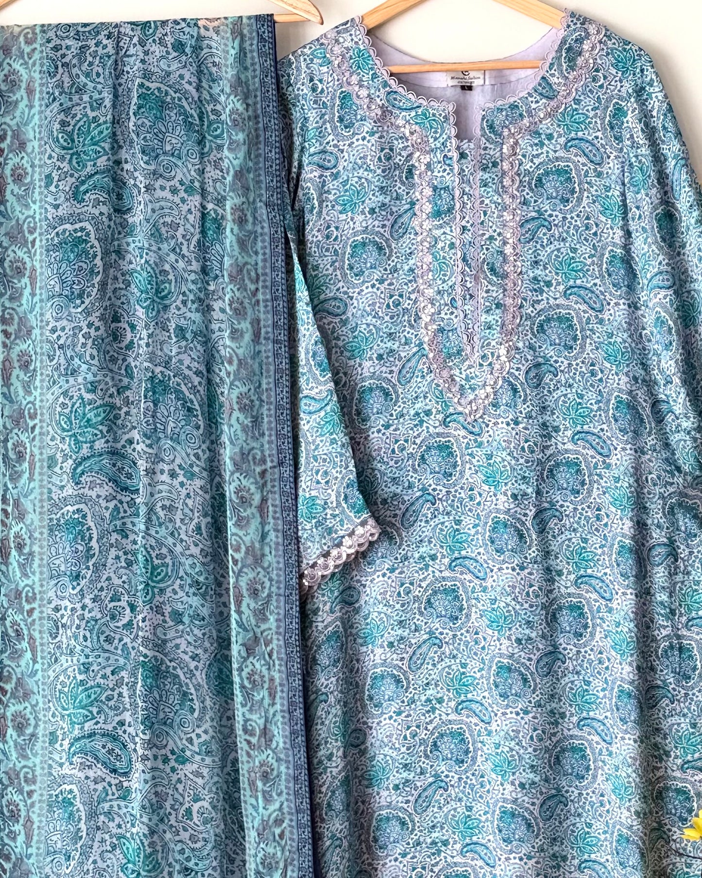 Block printed shamoze