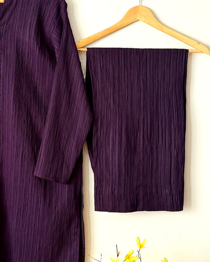 Crushed georgette - Purple