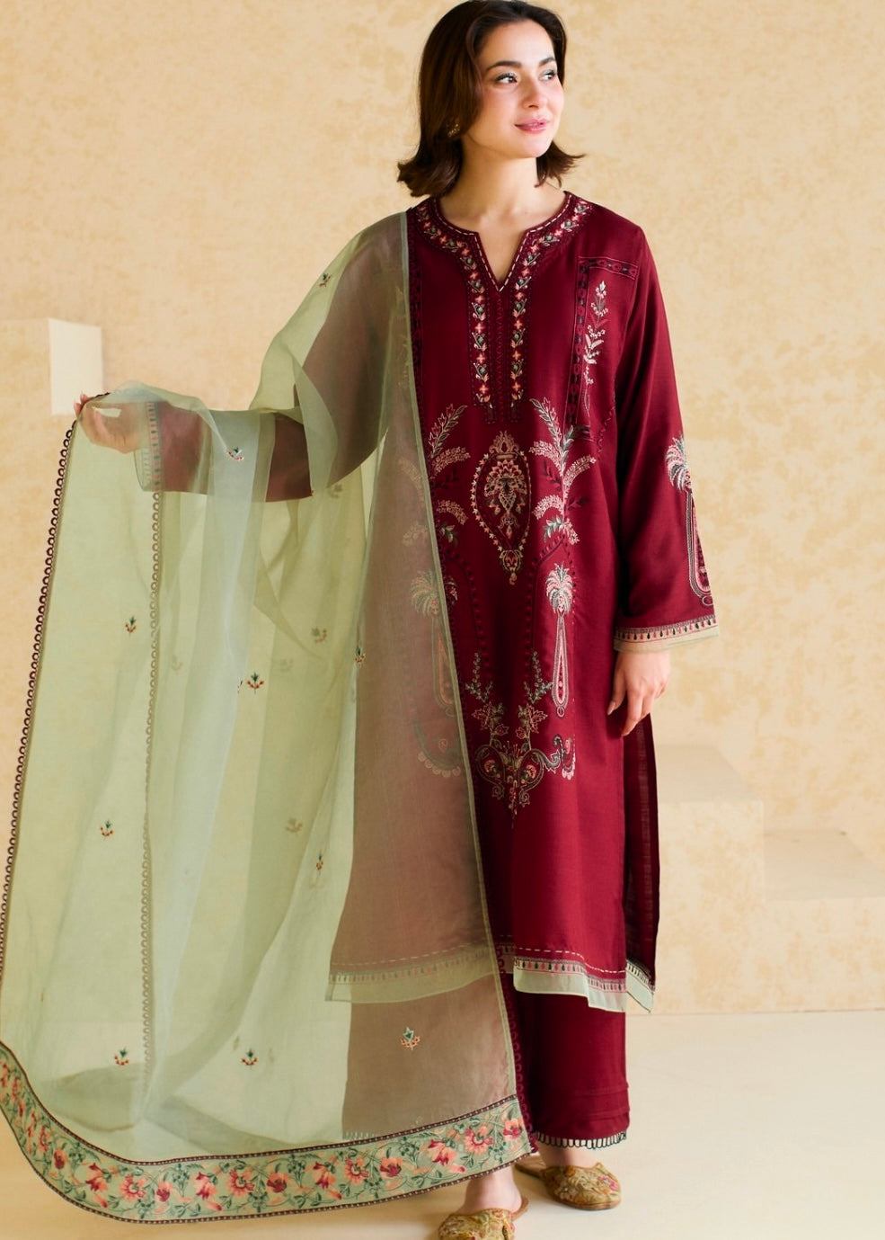 3pc Embroided suit- Mishka by Misha lakhani