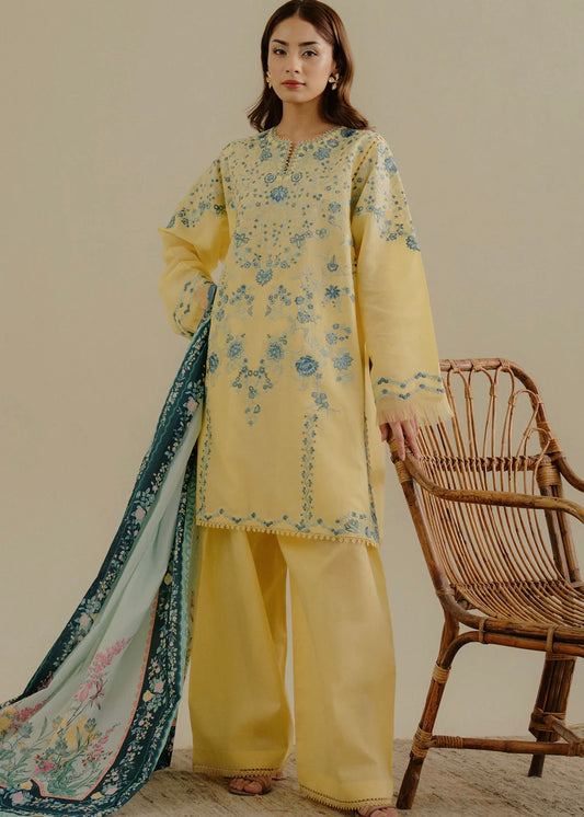 Lawn embroidered suit- Zara Shahjahan
