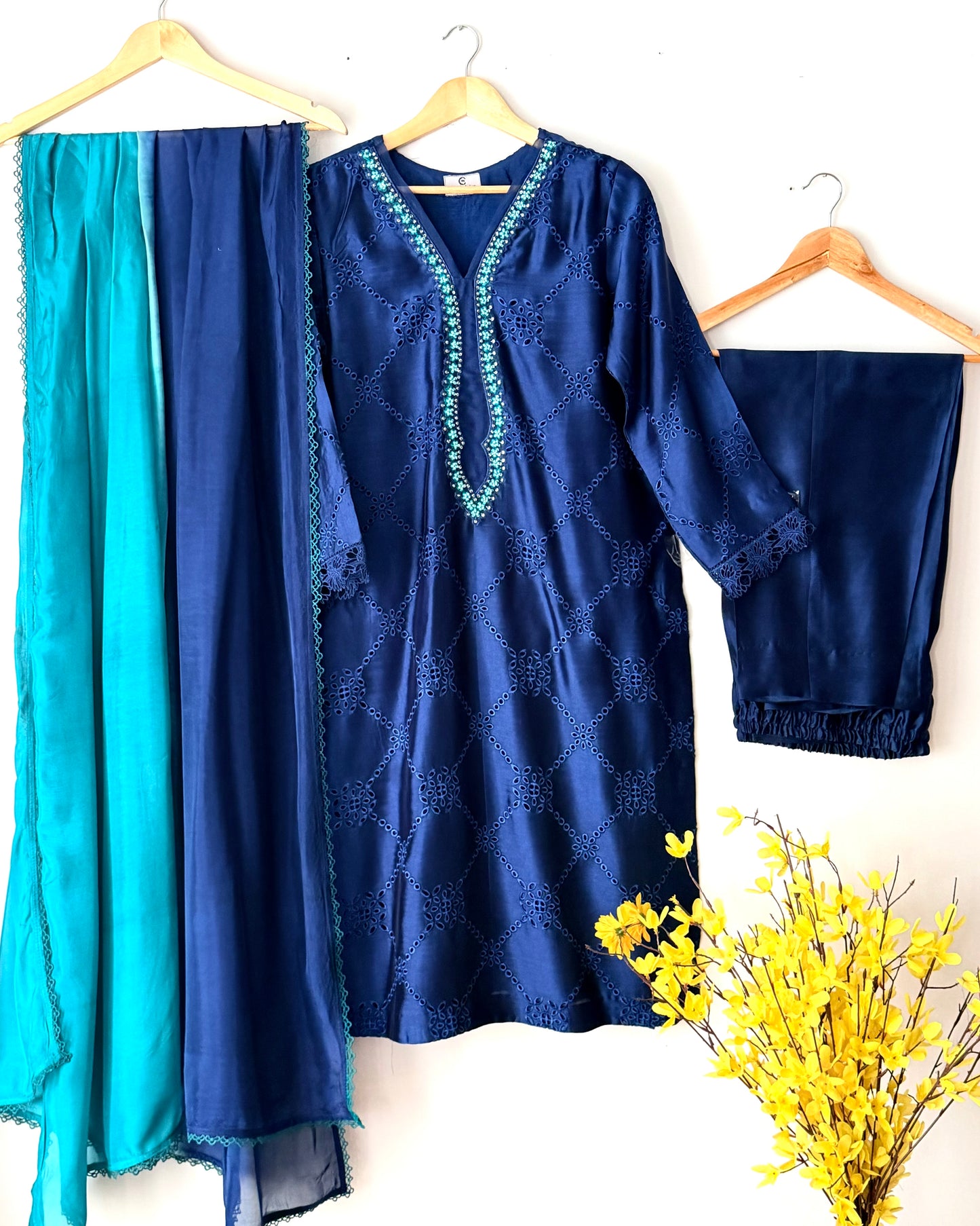 Daastan - Embroidered  sheesha silk