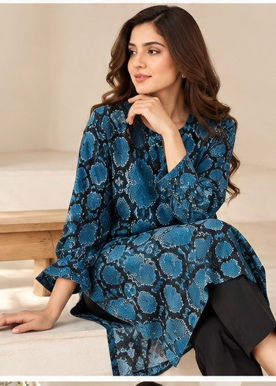 Printed georgette shirt