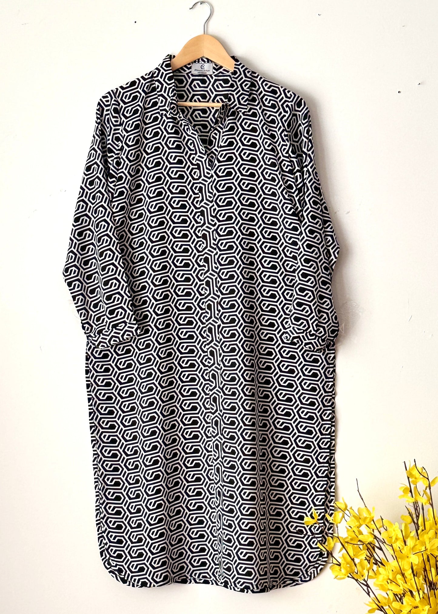 Printed georgette - long shirt