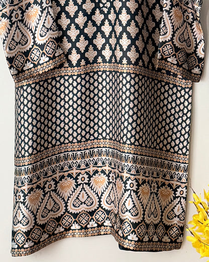 Printed silk