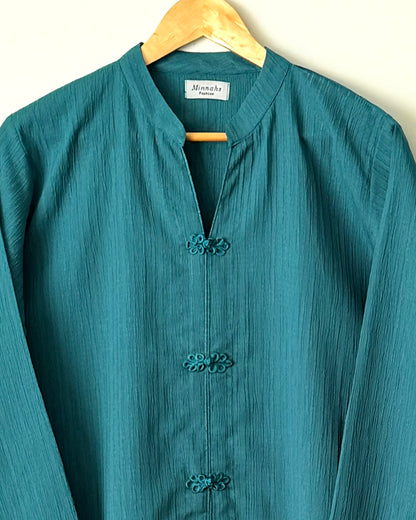 Crushed georgette - Teal