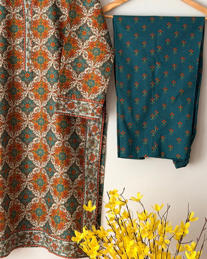 Printed lawn - Limelight