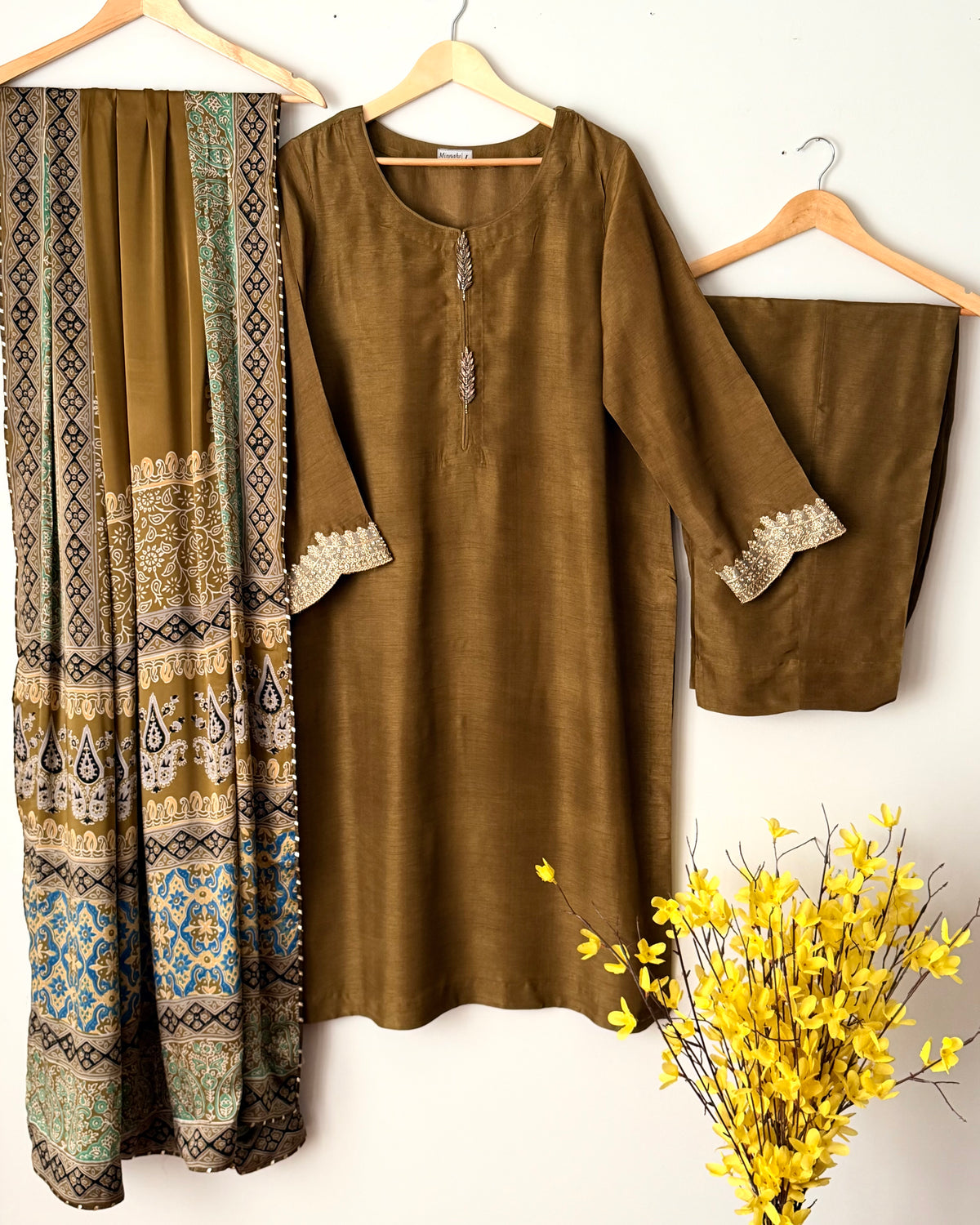 Zarqa - Korean raw silk suit