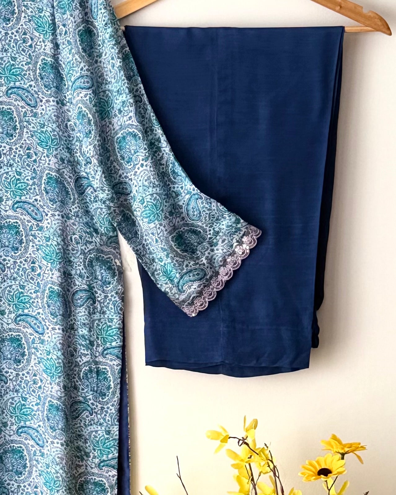 Block printed shamoze