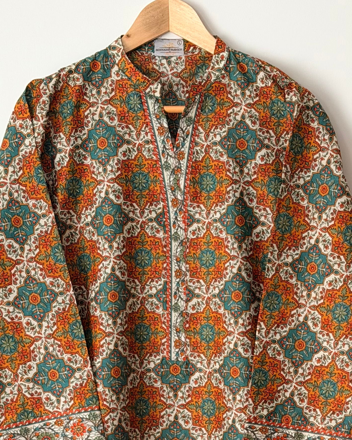 Printed lawn - Limelight